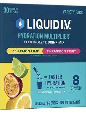 Liquid I.V. Hydration Multiplier Variety Pack, (Pack of 30) NIB​